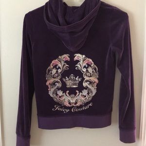 Purple velour Juice Couture jacket